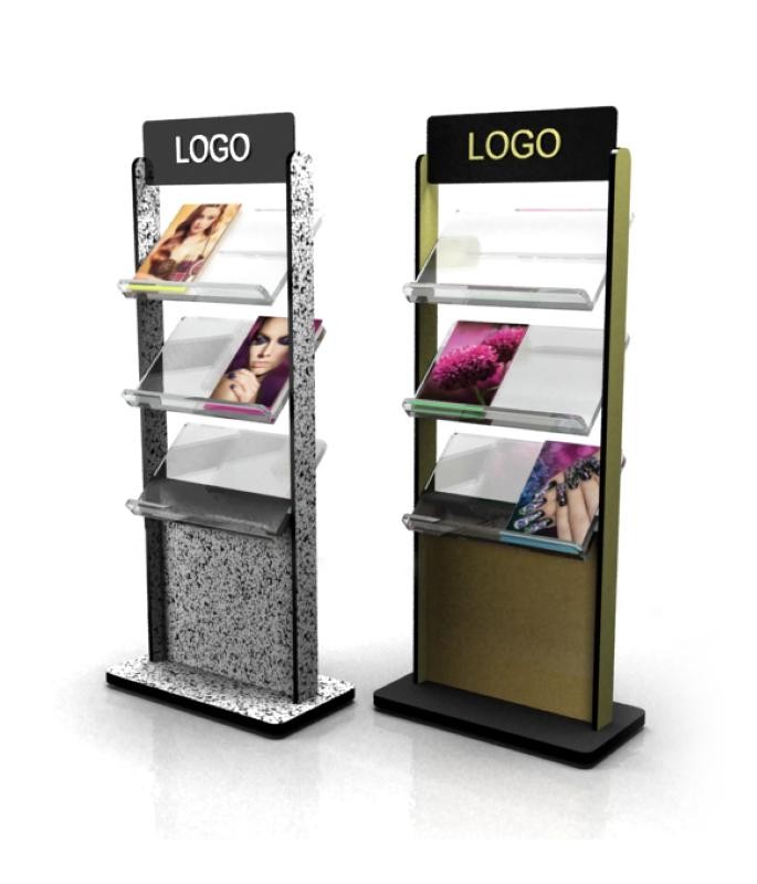 Ташута™ Стойка для рекламной продукции ДСП, 3 кармана А4х2. Код ...