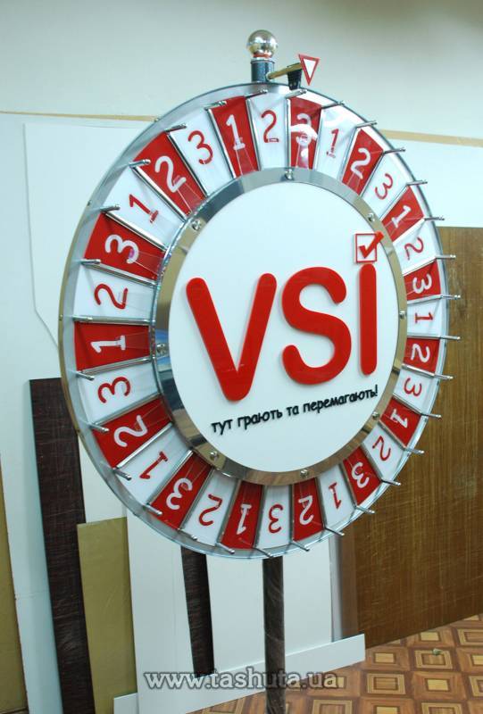 VIP Wheel of Fortune, Wheel Diameter 1100mm