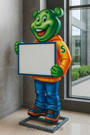 Figura naturalnej wielkości z ramką na plakat A2, jednostronna