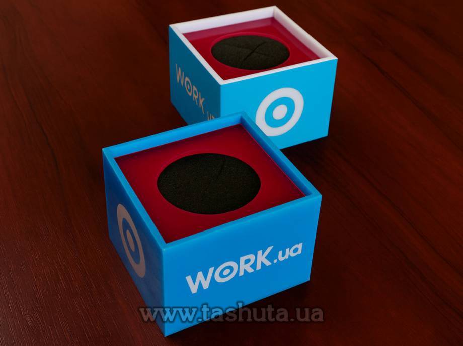 Microphone Cube with Logo (Sharp Corners)