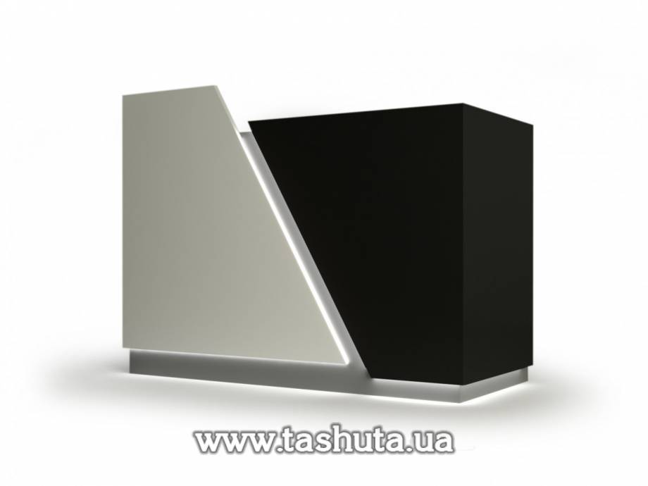 Illuminated Front Desk, Checkout Counter, 145x110x62cm