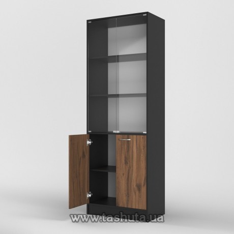 Шкаф для документов (стекло) 70х200х35см