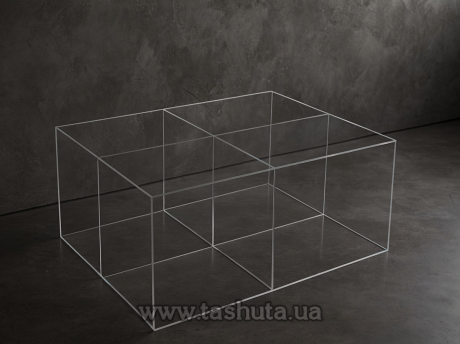 Коробка акриловая 300х400х200 мм, 4 отделения