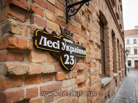 Табличка на дом из акрила 400х220 мм