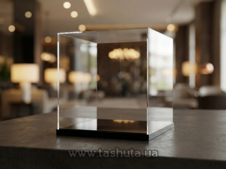 Защитная колба на деревянной основе 200х200х200