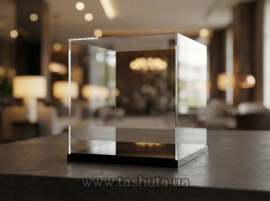 Protective Cover on Wooden Base 250x250x250