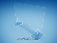 Przegroda akrylowa między kasą a klientem 1000x680mm, z plexi