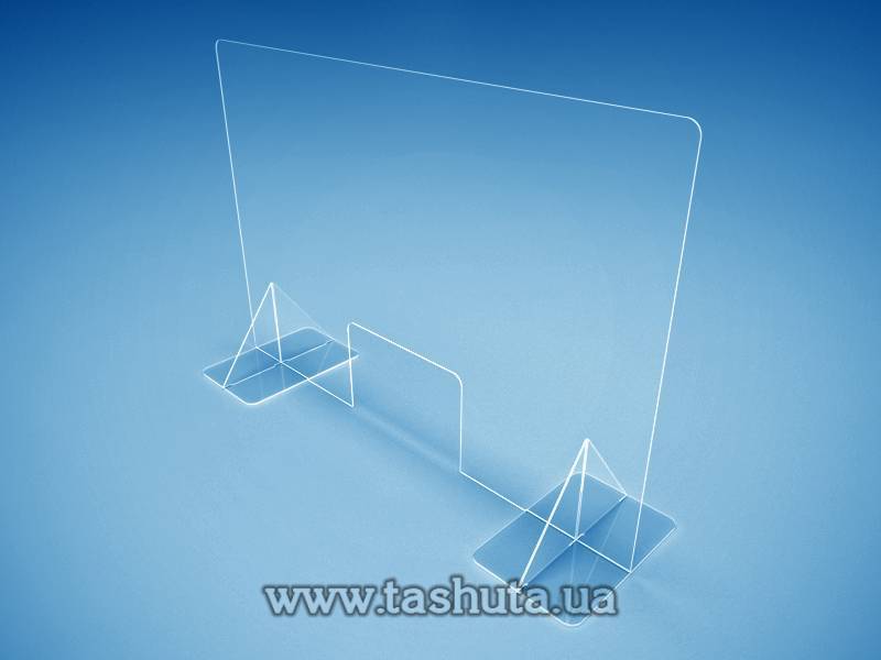 Acrylic Partition between Checkout and Customer 1000x680mm