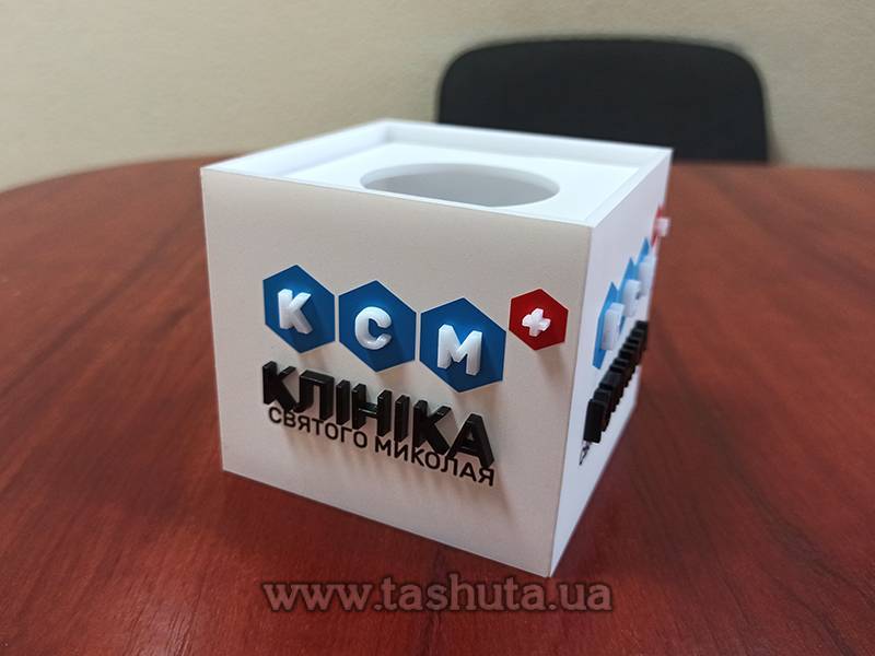 Microphone Cube (Flag) with 3D Logo