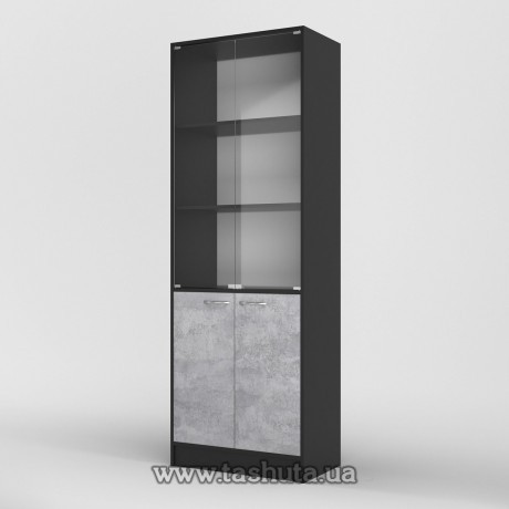 Шкаф для документов (стекло) 70х200х35см