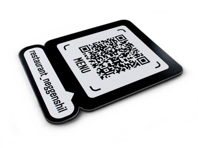 Табличка с QR кодом МЕНЮ для кафе и ресторанов 200х250мм