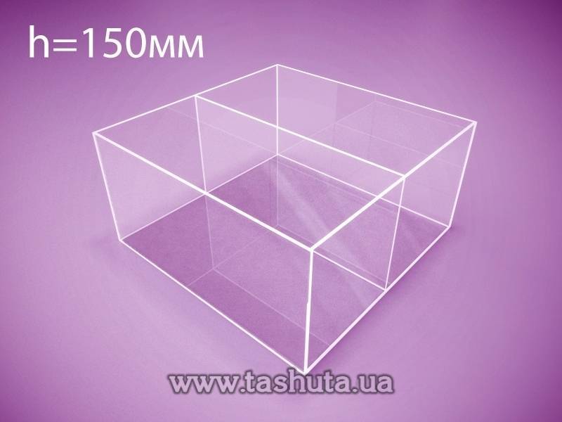 Acrylic Box with Divider 300x300x150mm