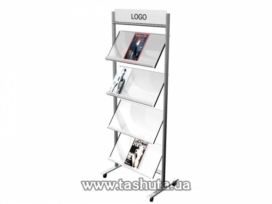 VIP Literature Stand, 4 Pockets A4x3