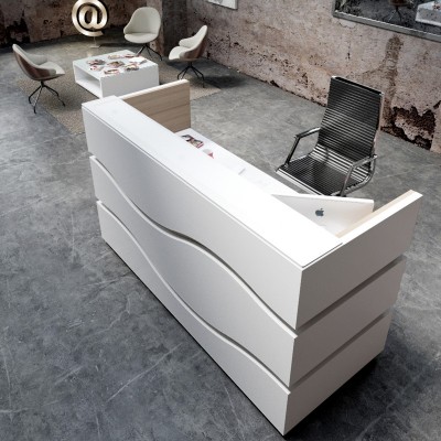 Illuminated Registration and Reception Desk, 150x110x80cm