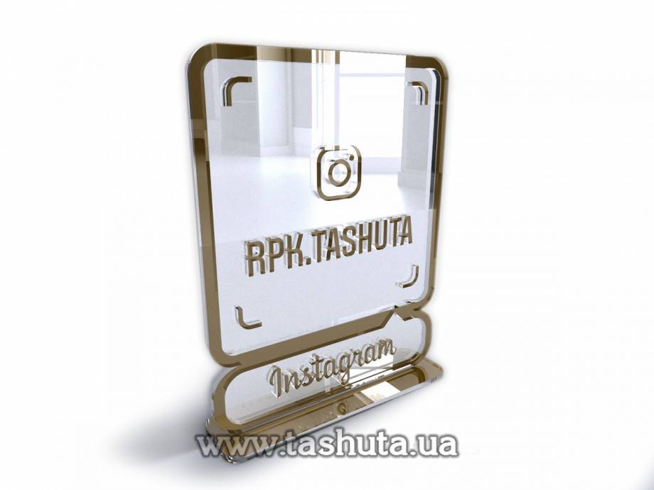 Tabletop Instagram Business Card 300x380mm