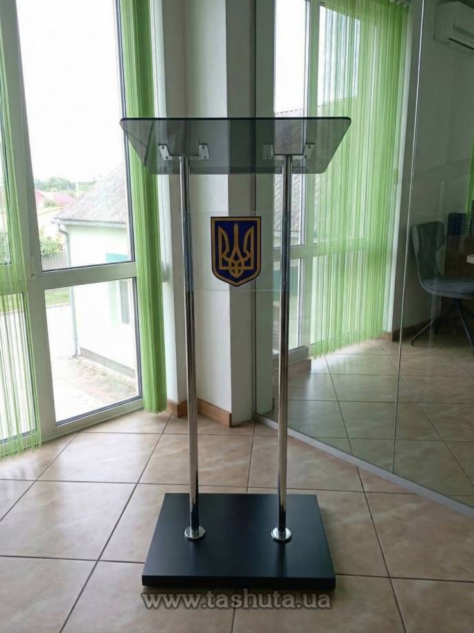 Mobile Speaker's Lectern, Chrome