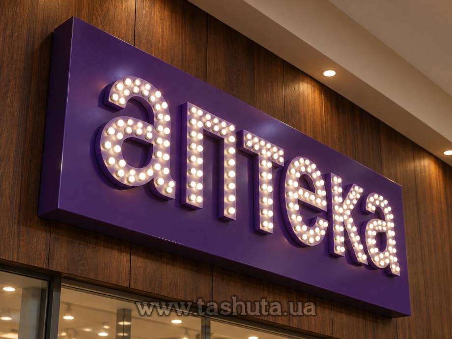 Composite Sign with Pixel LEDs