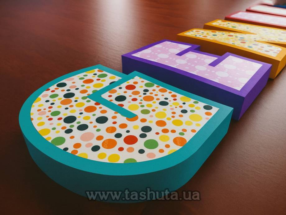 Plastic 3D Letters, H=400mm