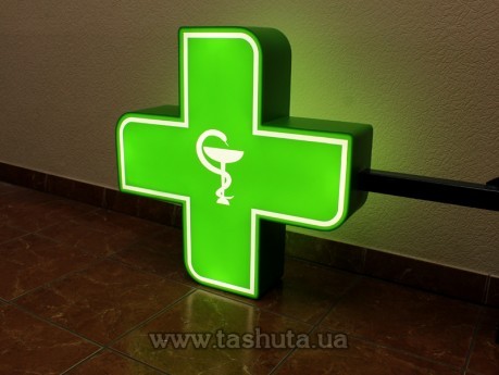 Krzyż apteczny LED 800x800 mm