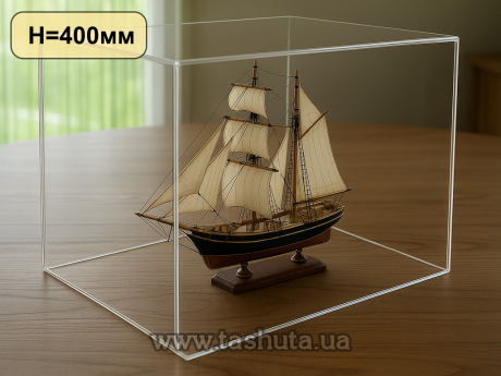 Защитная колба, акриловый дисплей 300x400x400 мм