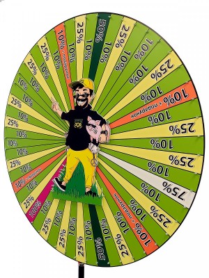 Wheel of Fortune on Telescopic Stand, Wheel Diameter 700mm