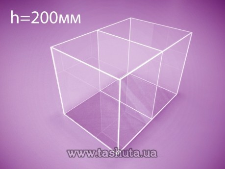 Pojemnik z plexi z przegródką 200x300x200 mm
