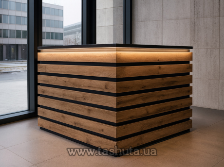 Барная стойка, ресепшн, 150х110х62 cм