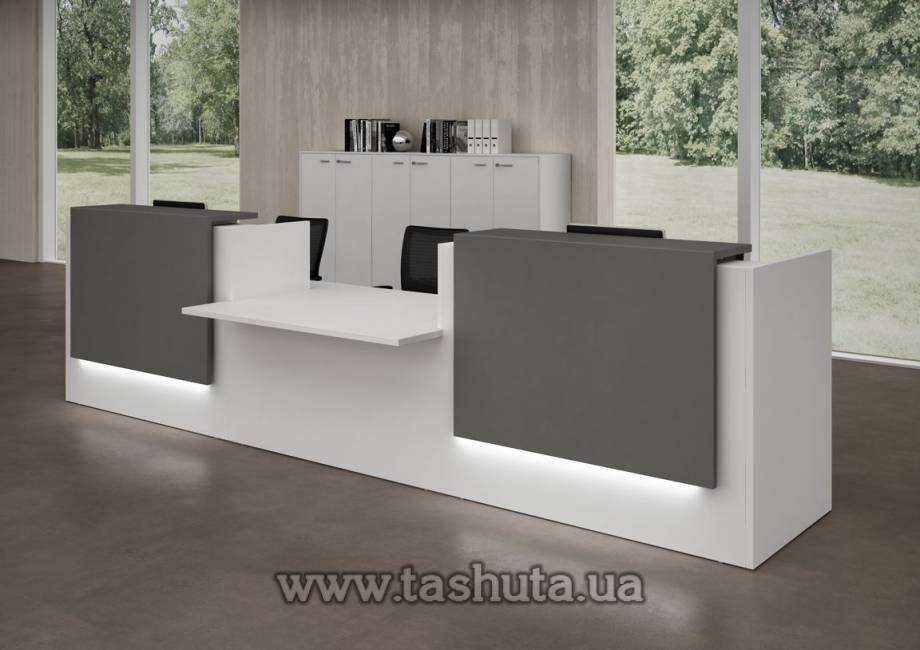 Modular Front Desk, Registration Desk, 360x110x74cm