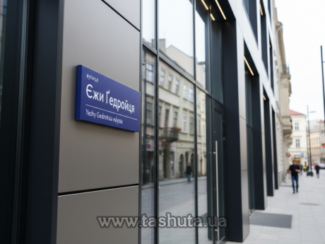 Табличка на дом из композита, объемная, 600х230 мм