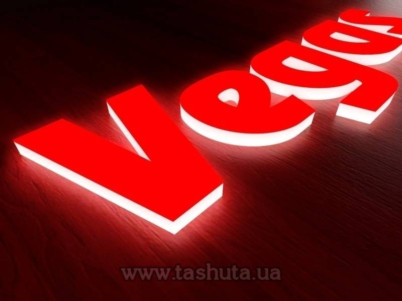 Illuminated Acrylic Letters (Fully Illuminated), h-400mm