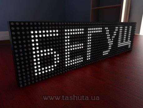 Wyświetlacz LED przewijany 640x160mm (kolor biały)