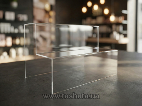 Горка под товар на 2 ступени, H=270мм, L=150мм