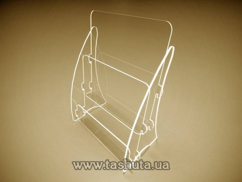 Tabletop Brochure Holder A5 (148x210) x 2 Compartments