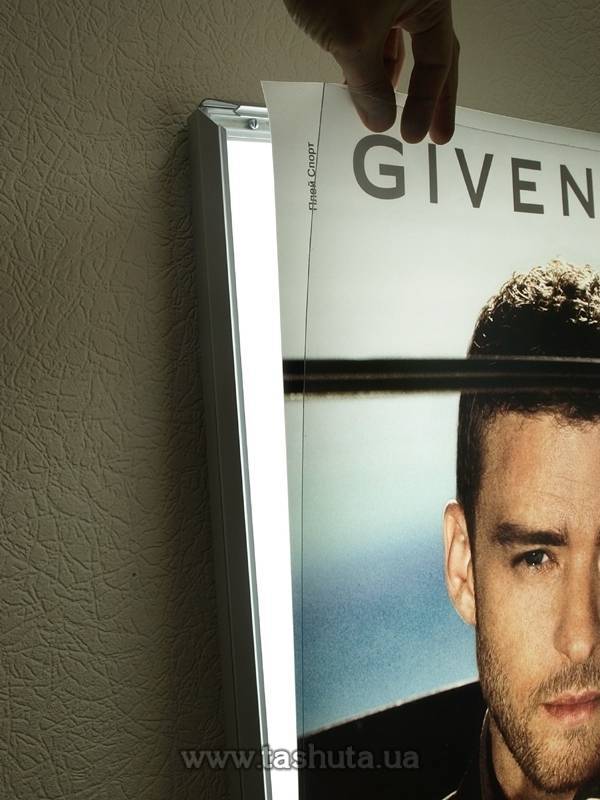 Single-Sided Slim Edge-Lit Frame Light Sign (TO SIZE)