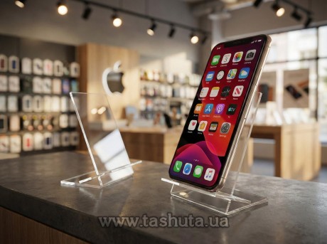 Podstawka na smartfon z plastiku, 65x90x70 mm