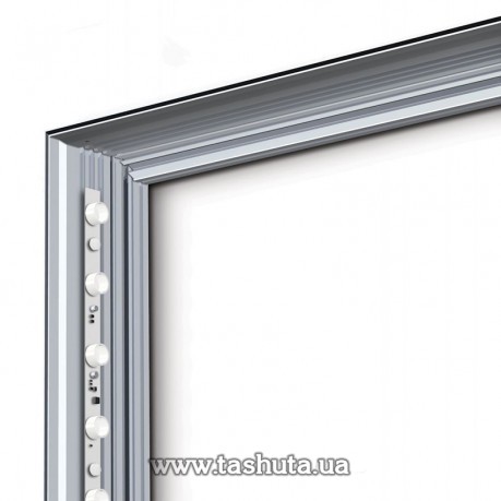 Kaseton tekstylny 120x180 cm z podświetleniem bocznym, grubość 10cm