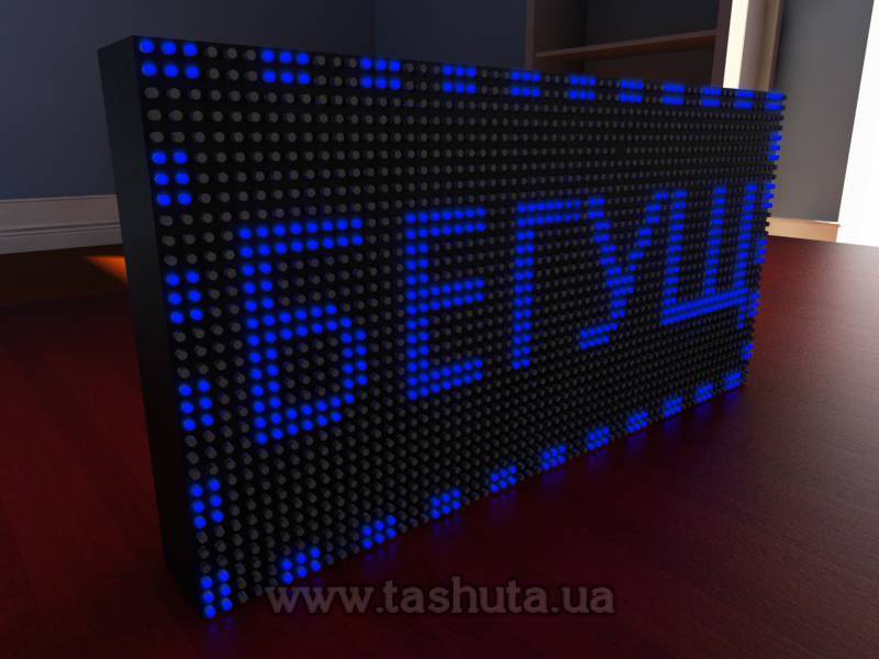 LED Scrolling Displays 640x320mm (Blue)