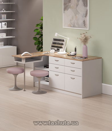 Стол маникюрный, 150х120х75х60 cм