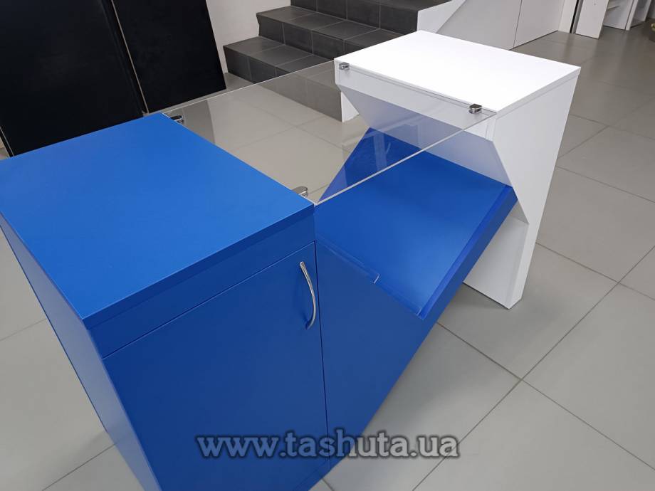 Information Table with Logo, 120x770x50cm