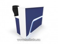 купить по низкой цене Ресепшн стойка &quot;Комфорт&quot;, офисная стойка с подсветкой, 120х110х75 cм в Киеве