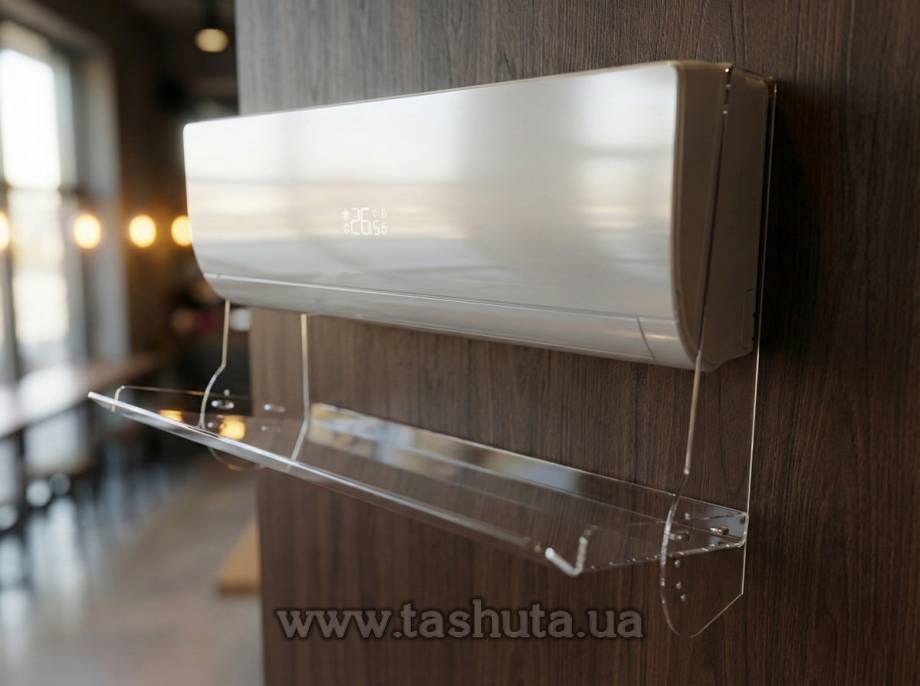 Acrylic Air Conditioner Screen 900mm Wide, No Wall Drilling