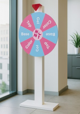 Wheel of Fortune on Chipboard Base, Wheel Diameter 700mm