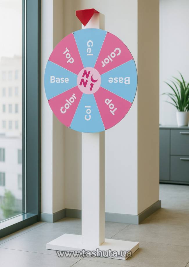 Wheel of Fortune on Chipboard Base, Wheel Diameter 800mm