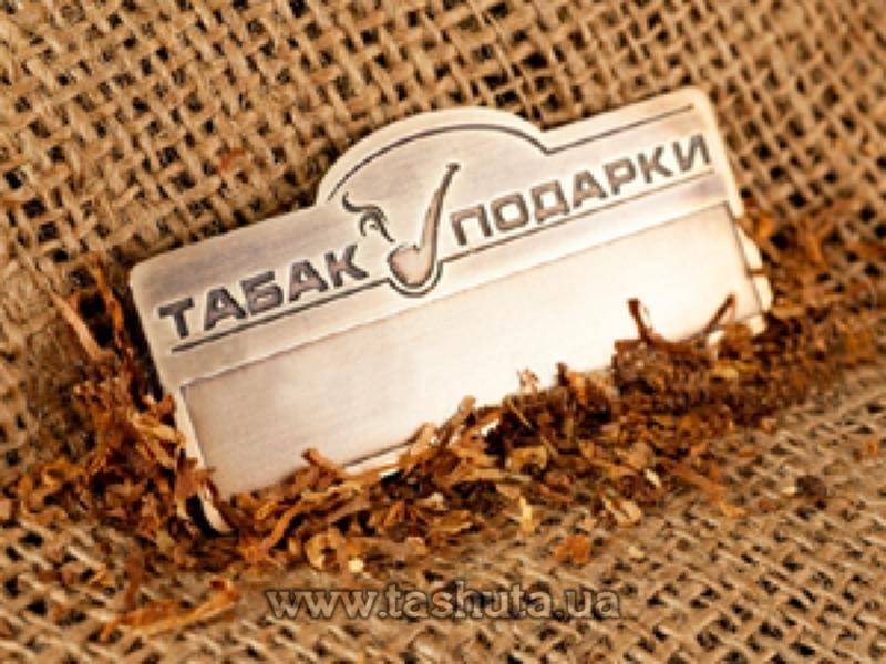 Metal Name Badge with Sticker Window (Brass), 65x30mm