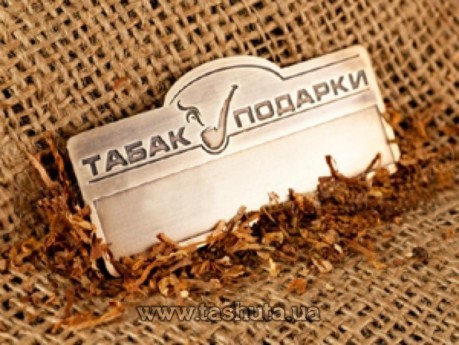 Бейдж металлический с окошком для наклейки (латунь), 70х25 мм