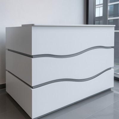 Illuminated Registration and Reception Desk, 190x110x80cm