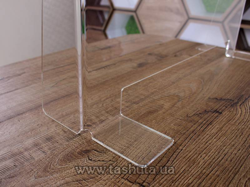 Checkout Protective Screen, Counter Barrier with Slot 850x680mm