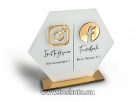 Tabliczka Instagram &amp; Facebook 300x260mm