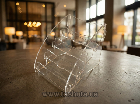 Настільна підставка для візитівок 90х50мм х 4 шт