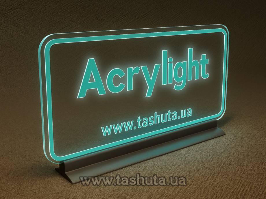 Tabletop Acrylic Light Panel, 400x300mm